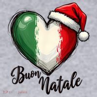 Buon Natale Italian Family Christmas Italy Pride Women's Racerback Cropped Tank thumb 2