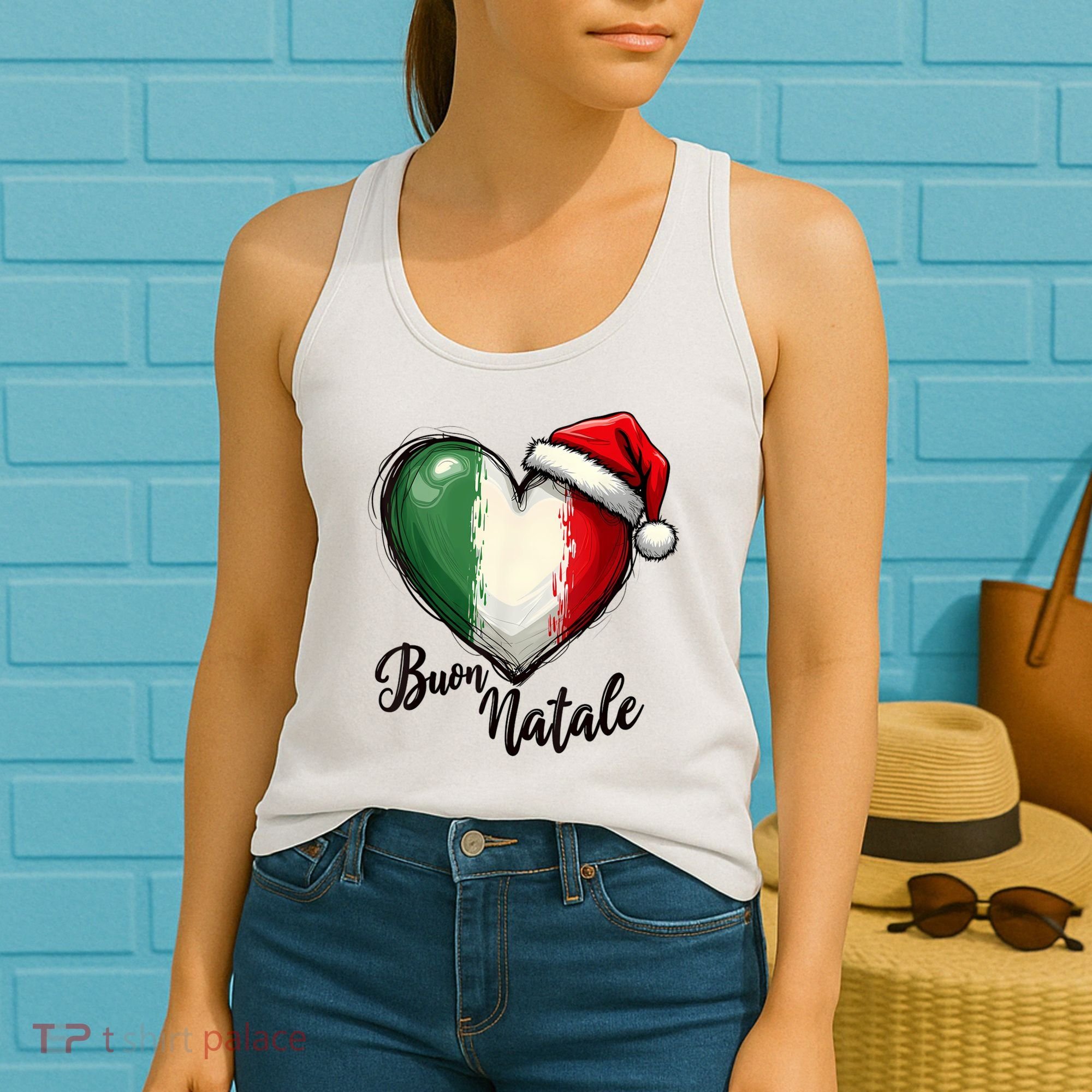 Buon Natale Italian Family Christmas Italy Pride Women's Tank Top