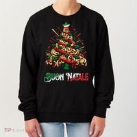 Buon Natale Italian Pasta Christmas Tree Xmas  Women's Sweatshirt thumb 0