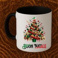 Buon Natale Italian Pasta Christmas Tree Xmas  Coffee Mug thumb 2