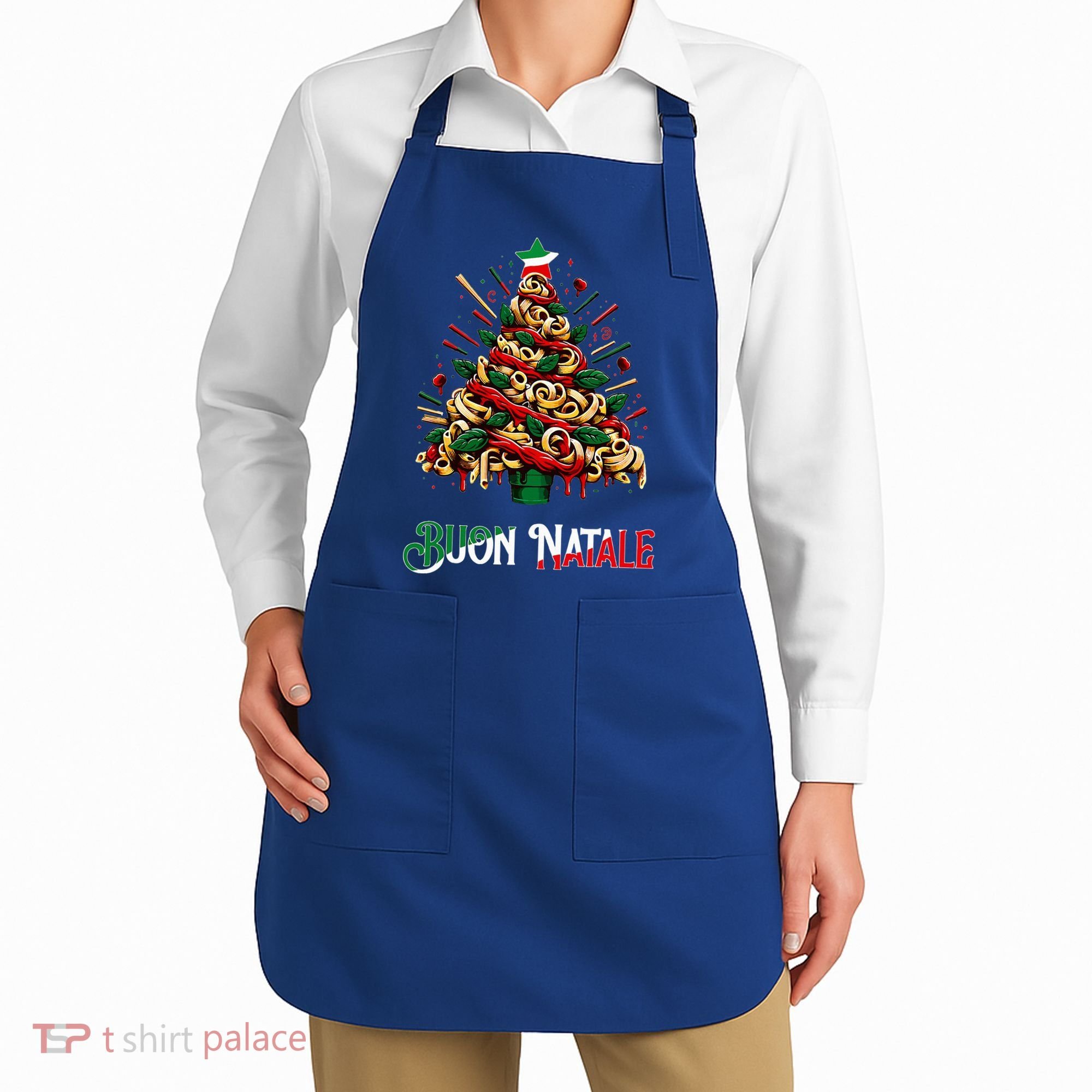 Buon Natale Italian Pasta Christmas Tree Xmas  Apron