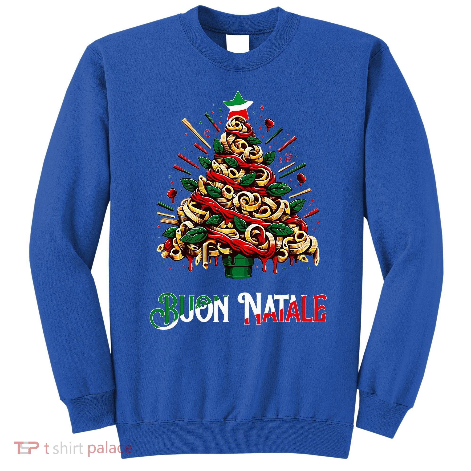 Buon Natale Italian Pasta Christmas Tree Xmas  Sweatshirt