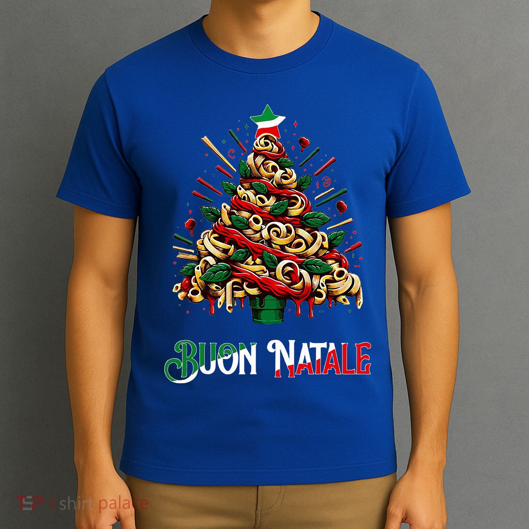 Buon Natale Italian Pasta Christmas Tree Xmas  T-Shirt