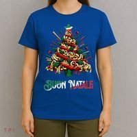 Buon Natale Italian Pasta Christmas Tree Xmas  T-Shirt thumb 4