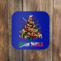 Buon Natale Italian Pasta Christmas Tree Xmas  Coaster thumb 0