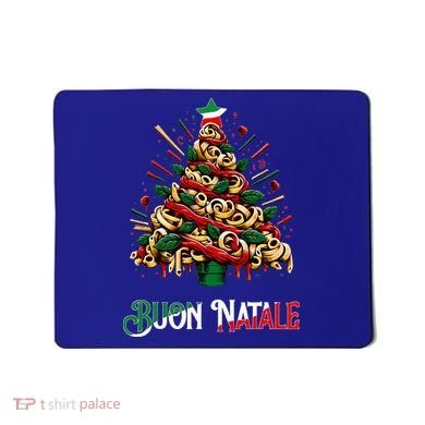 Buon Natale Italian Pasta Christmas Tree Xmas  Mousepad