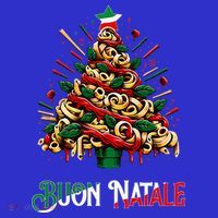 Buon Natale Italian Pasta Christmas Tree Xmas  Baby Bodysuit thumb 2