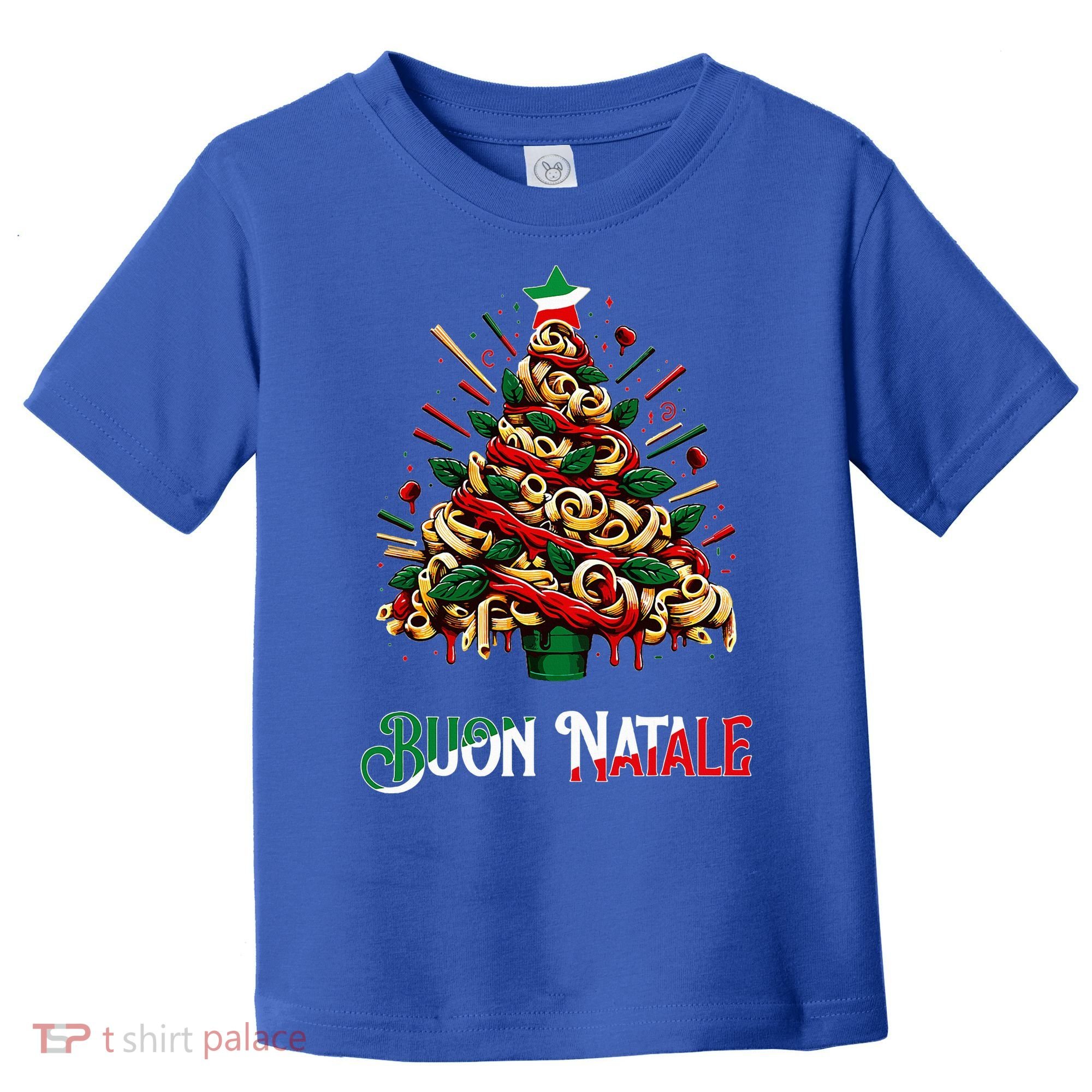 Buon Natale Italian Pasta Christmas Tree Xmas  Toddler T-Shirt