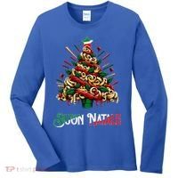 Buon Natale Italian Pasta Christmas Tree Xmas  Women's Long Sleeve Shirt thumb 0