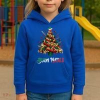 Buon Natale Italian Pasta Christmas Tree Xmas  Kids Hoodie thumb 3