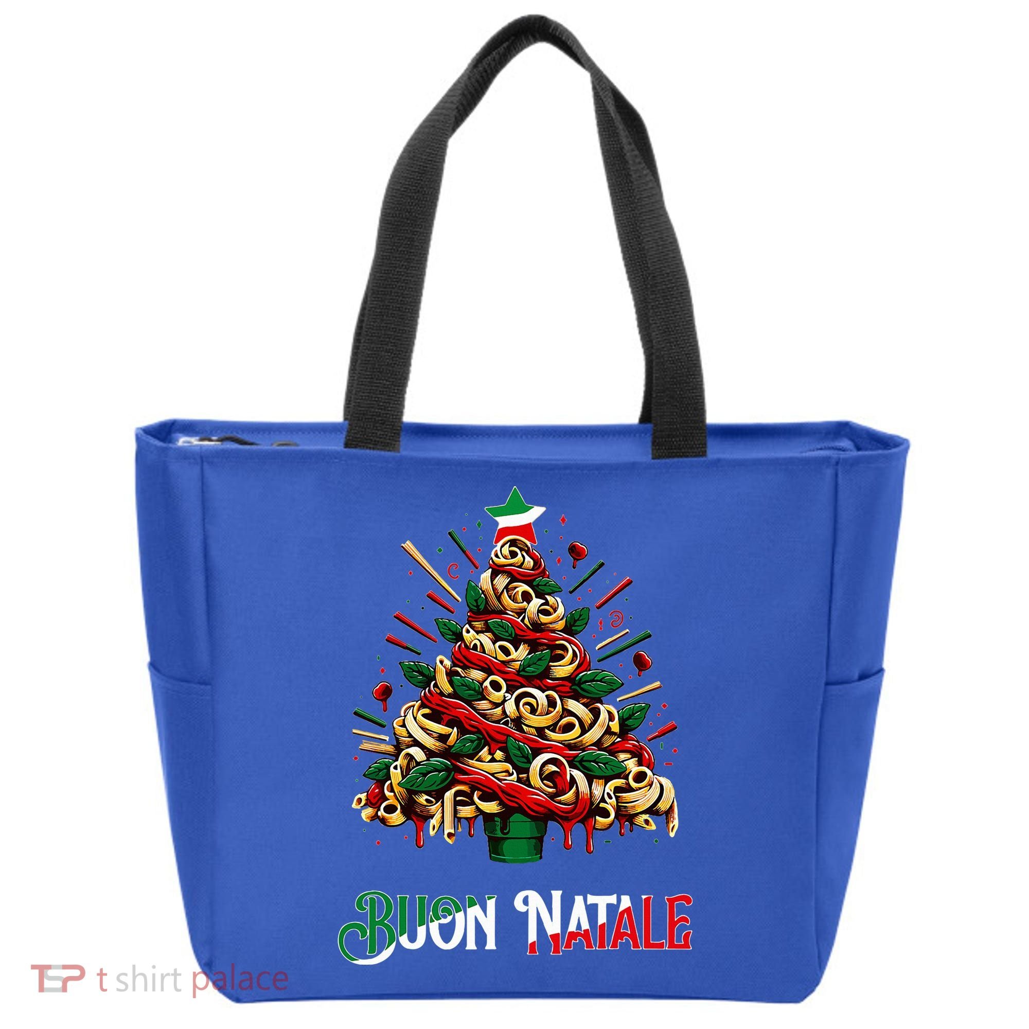 Buon Natale Italian Pasta Christmas Tree Xmas  Tote Bag
