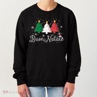Buon Natale Italian Christmas Tree Xmas Gift Women's Sweatshirt thumb 0