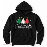 Buon Natale Italian Christmas Tree Xmas Gift Hoodie thumb 0