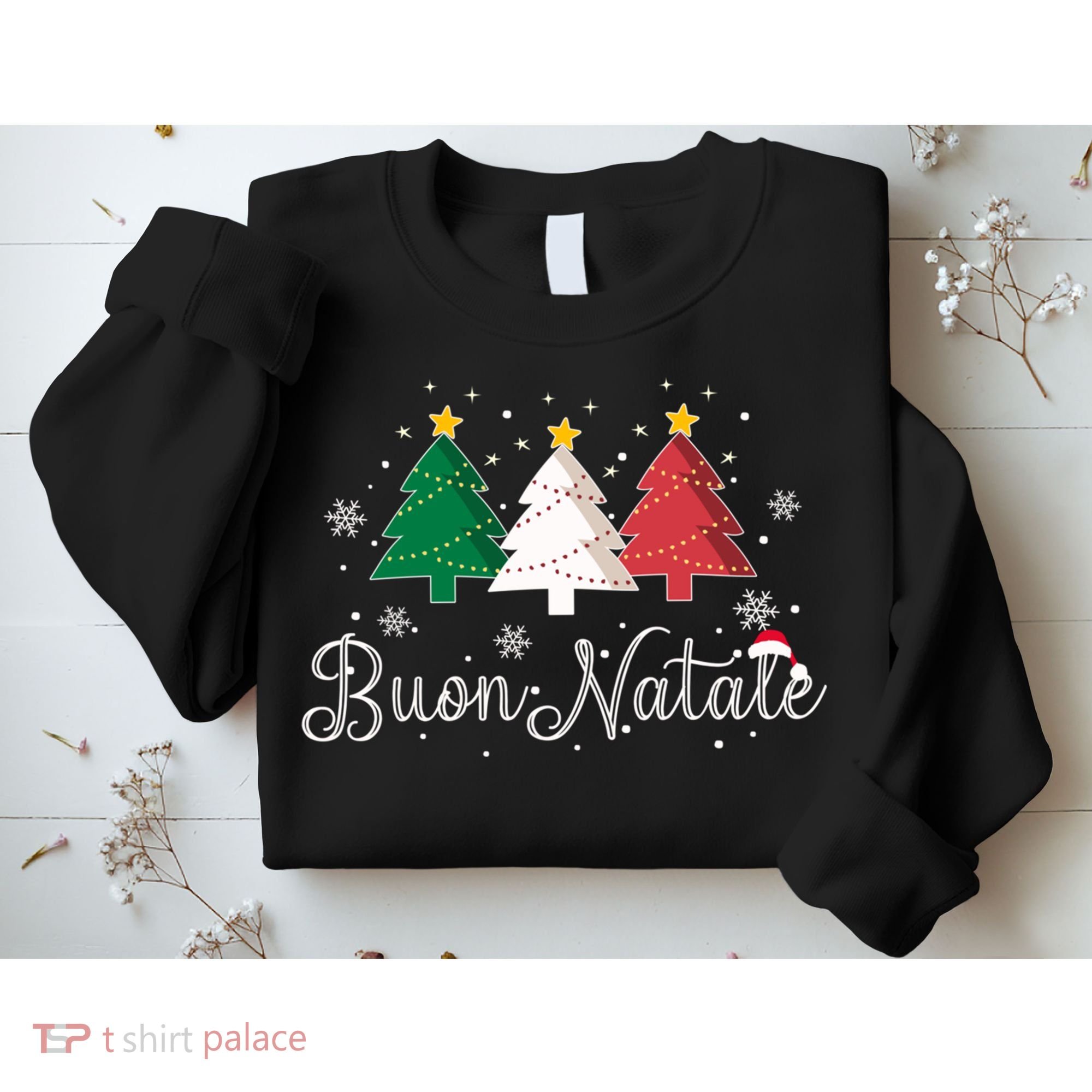 Buon Natale Italian Christmas Tree Xmas Gift Sweatshirt