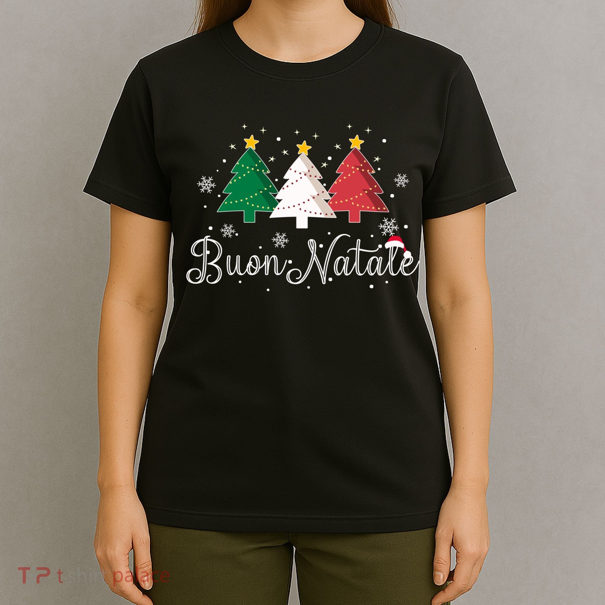 Buon Natale Italian Christmas Tree Xmas Gift T-Shirt