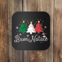 Buon Natale Italian Christmas Tree Xmas Gift Coaster thumb 0