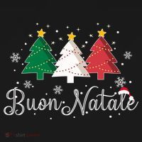 Buon Natale Italian Christmas Tree Xmas Gift Women's Hoodie thumb 2