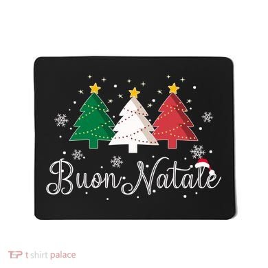 Buon Natale Italian Christmas Tree Xmas Gift Mousepad
