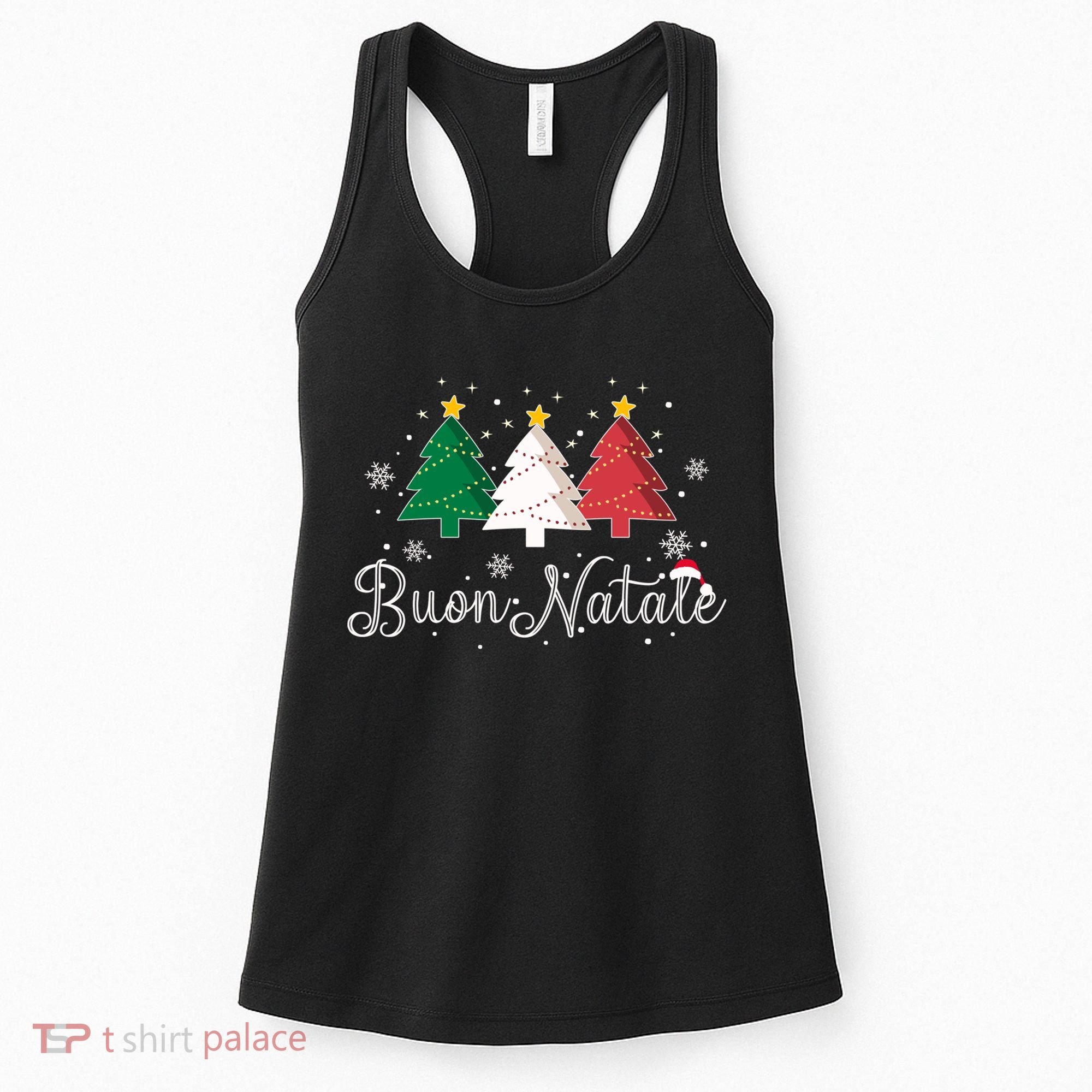Buon Natale Italian Christmas Tree Xmas Gift Women's Tank Top