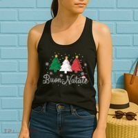 Buon Natale Italian Christmas Tree Xmas Gift Women's Tank Top thumb 2