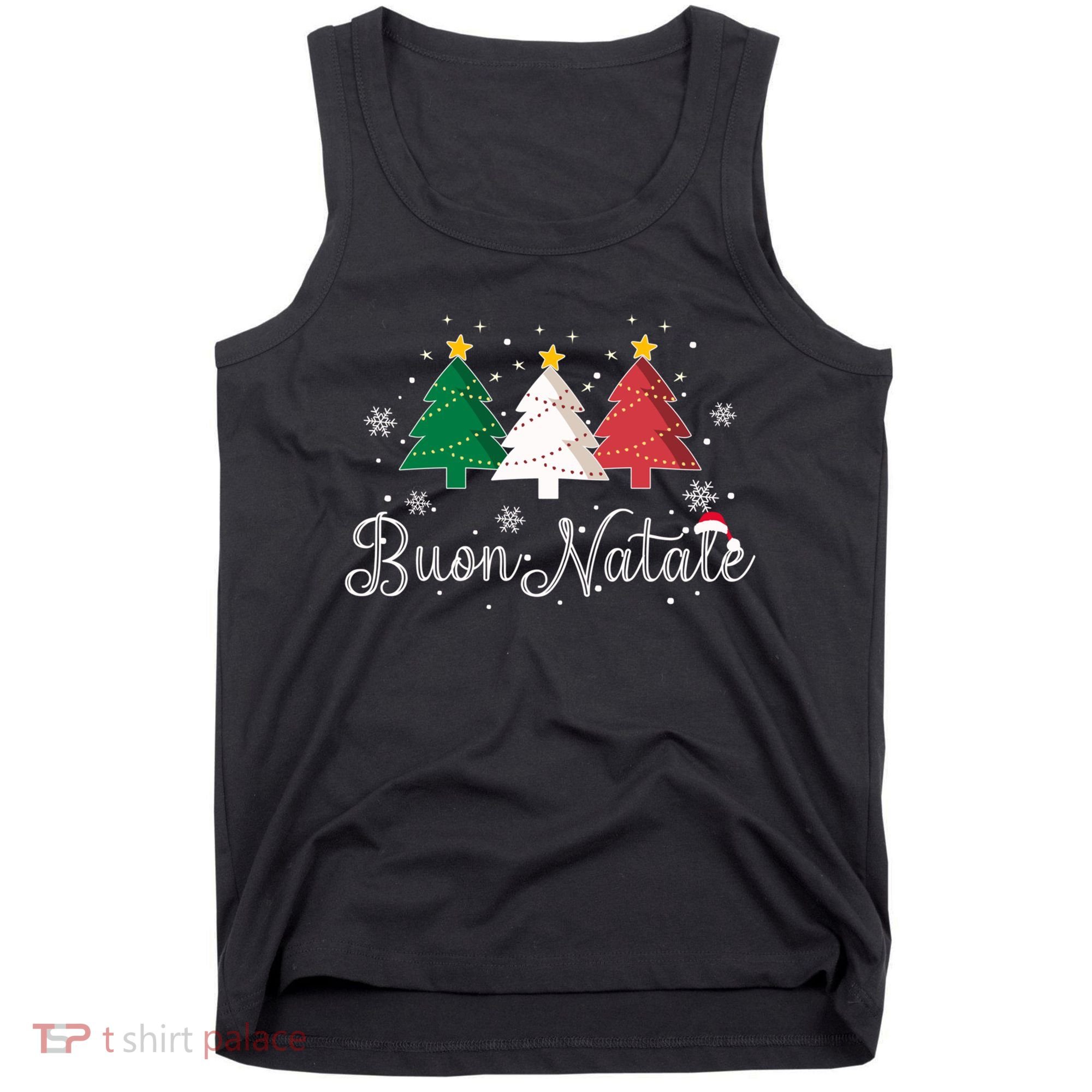 Buon Natale Italian Christmas Tree Xmas Gift Tank Top