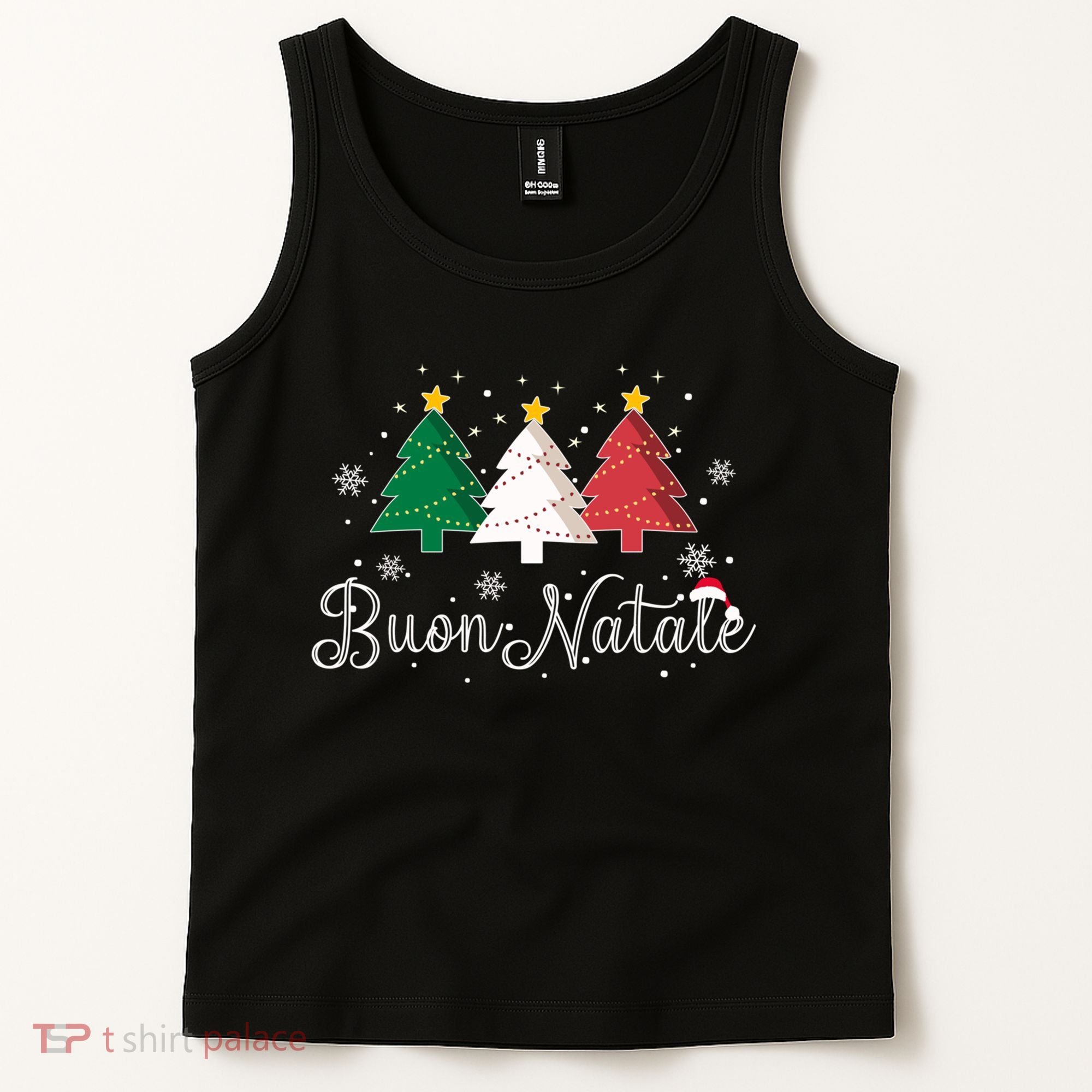 Buon Natale Italian Christmas Tree Xmas Gift Tank Top