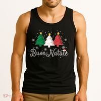 Buon Natale Italian Christmas Tree Xmas Gift Tank Top thumb 3