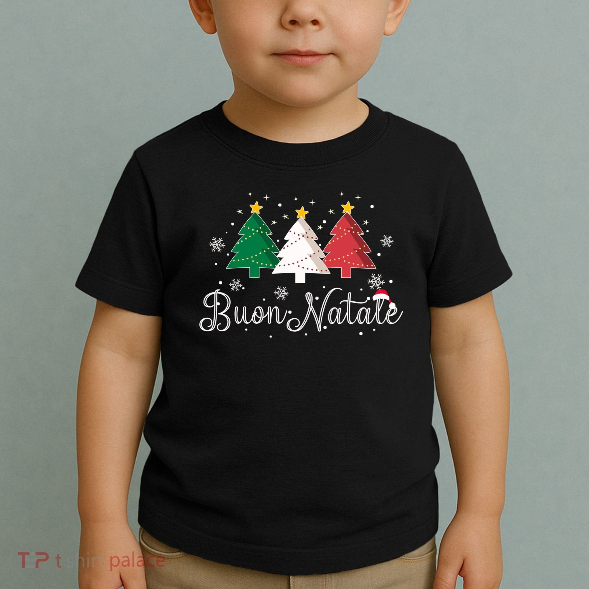 Buon Natale Italian Christmas Tree Xmas Gift Toddler T-Shirt