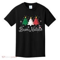 Buon Natale Italian Christmas Tree Xmas Gift Kids T-Shirt thumb 0