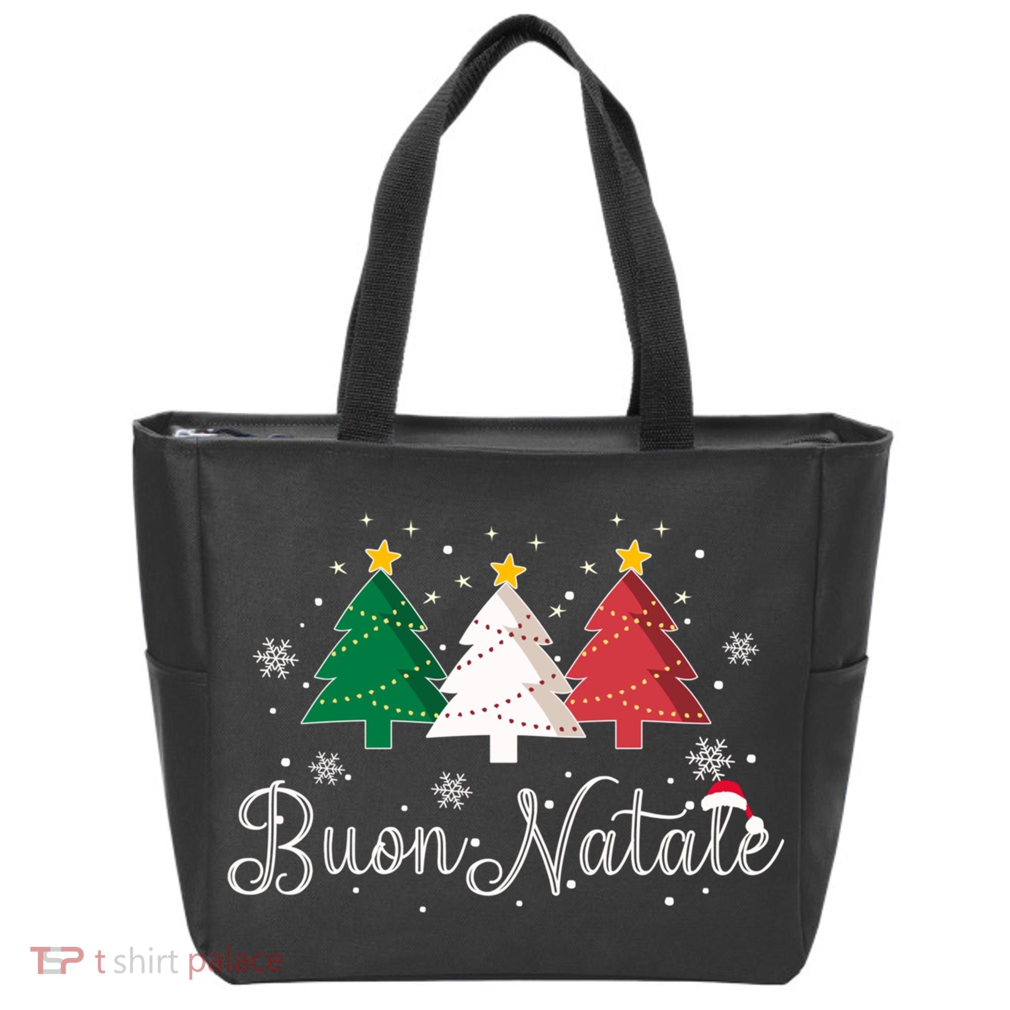 Buon Natale Italian Christmas Tree Xmas Gift Tote Bag