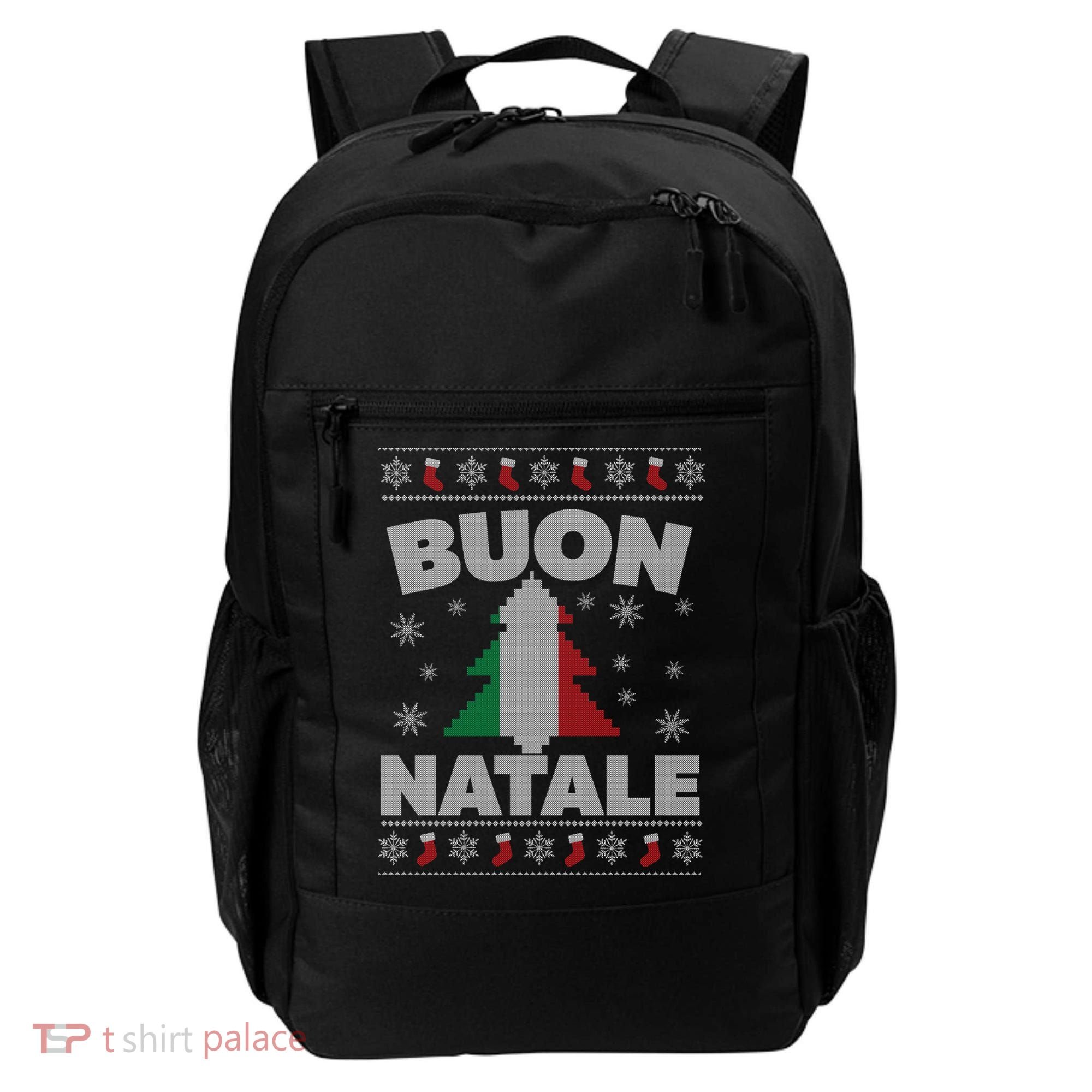 Buon Natale Italian Ugly Christmas Sweater Gift Backpack