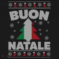 Buon Natale Italian Ugly Christmas Sweater Gift Women's Hoodie thumb 2