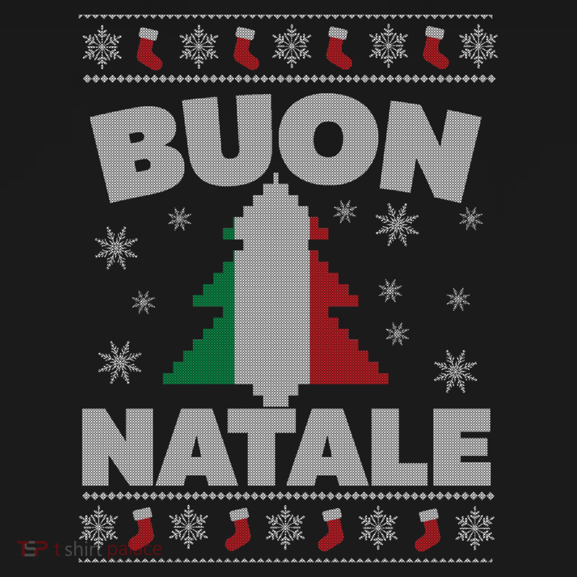 Buon Natale Italian Ugly Christmas Sweater Gift Ornament