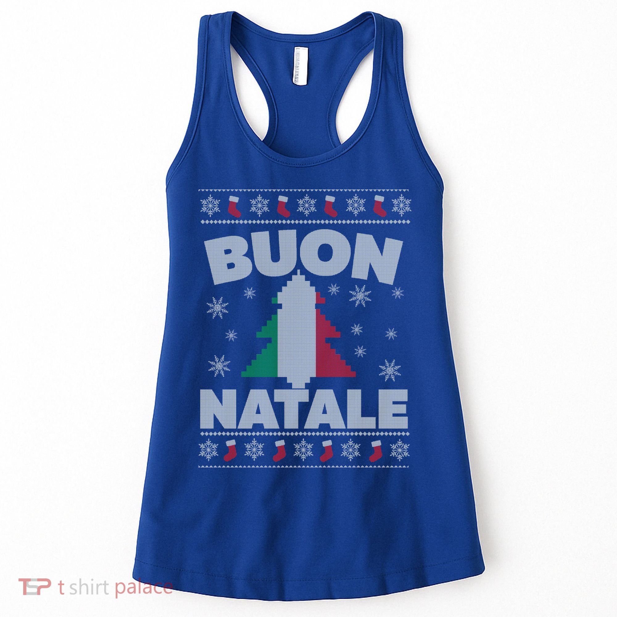 Buon Natale Italian Ugly Christmas Sweater Gift Women's Tank Top