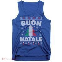 Buon Natale Italian Ugly Christmas Sweater Gift Tank Top thumb 0