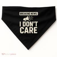 Breaking News: I Don't Care USA-Made Doggie Bandana thumb 0