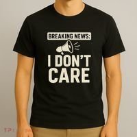 Breaking News: I Don't Care T-Shirt thumb 3