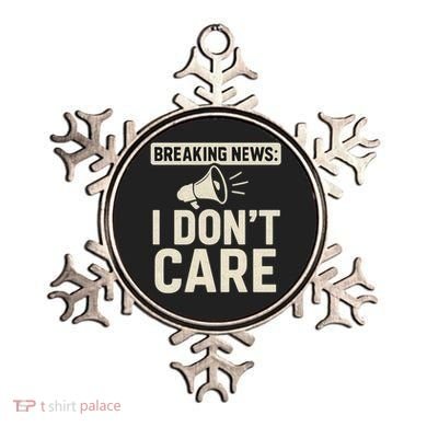 Breaking News: I Don't Care Ornament