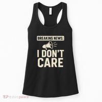 Breaking News: I Don't Care Women's Tank Top thumb 0