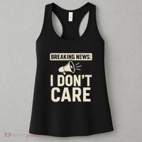 Breaking News: I Don't Care Women's Tank Top thumb 3