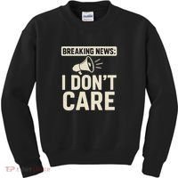 Breaking News: I Don't Care Kids Sweatshirt thumb 0