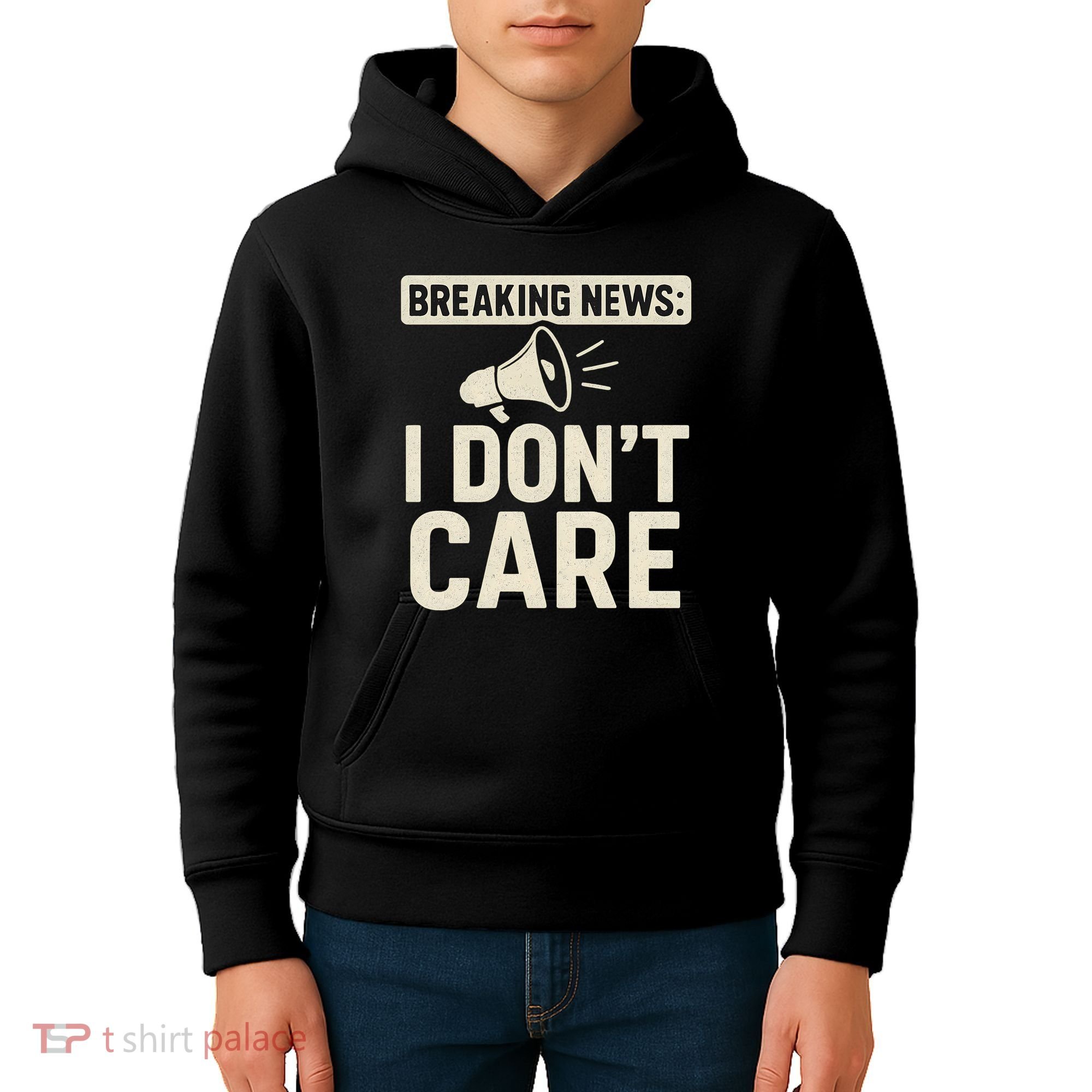 Breaking News: I Don't Care Kids Hoodie