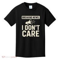 Breaking News: I Don't Care Kids T-Shirt thumb 0