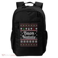 Buon Natale Italian Ugly Christmas Pattern Gift Backpack thumb 0