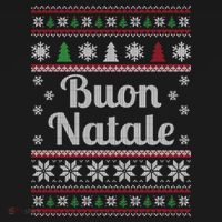 Buon Natale Italian Ugly Christmas Pattern Gift Bucket Hat thumb 4