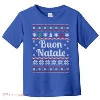 Buon Natale Italian Ugly Christmas Pattern Gift Toddler T-Shirt thumb 0