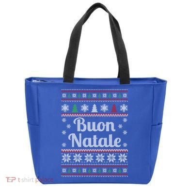 Buon Natale Italian Ugly Christmas Pattern Gift Tote Bag