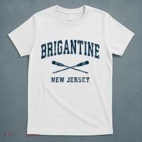 Brigantine New Jersey Vintage Nautical Paddles Sports Oars T-Shirt thumb 5
