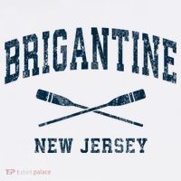 Brigantine New Jersey Vintage Nautical Paddles Sports Oars T-Shirt thumb 7