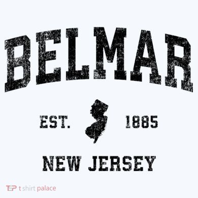Belmar New Jersey Nj Vintage Sports Comfort Colors Garment-Dyed Hooded Sweatshirt
